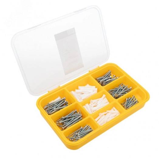 Набор саморезов и дюбелей (260 шт) KRANZ