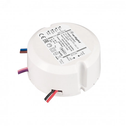 Блок питания ARJ-KE-36600-PFC-DALI-R (22W, 9-36V, 0.6A) (IP20 Пластик, 3 года)