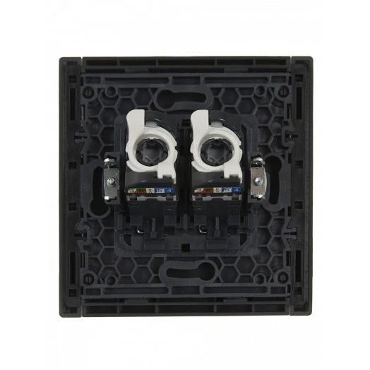 FORTE&PIANO Розетка компьютерная двойная RJ45 кат.5E FP333 серый IEK