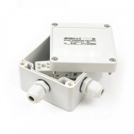 Коробка взрывозащишенная огнестойкая пластиковая 1 ввод 0,75-1,5 мм? белая 80х105х55 Спецприбор