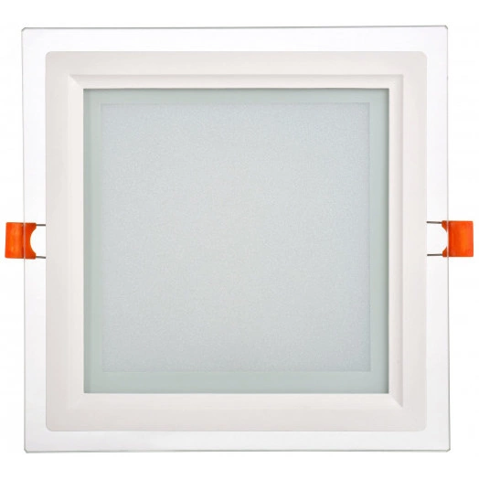 Светильник светодиодный встраиваемый ДВО 1625 со стеклом квадрат 18Вт 4000К IP20