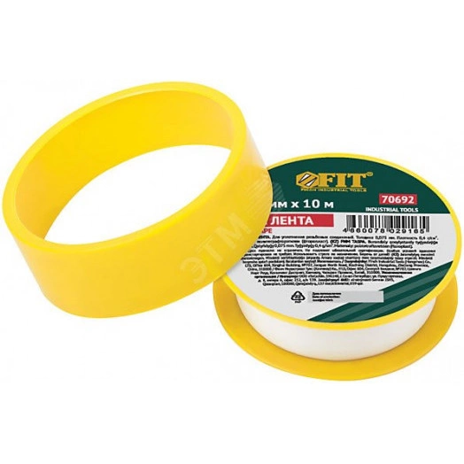 ФУМ Лента, плотность 0,40 гр/см3, 12 мм x 10 м x 0,075 мм