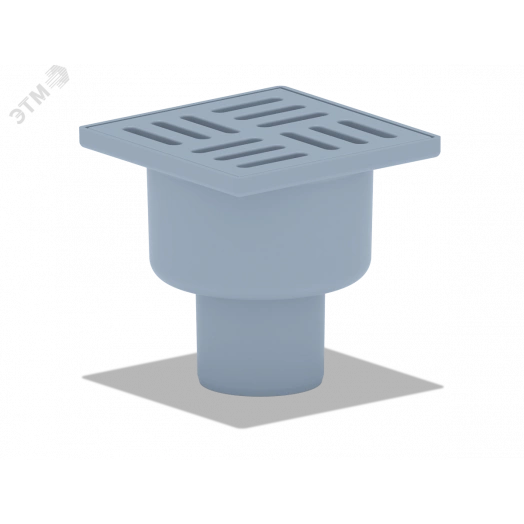 Трап вертикальный выпуск 50 пластиковая решетка 10х10см