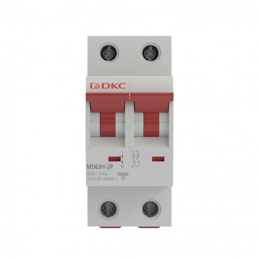 Выключатель автоматический двухполюсный 50А C MD63H-2PC50 10кА