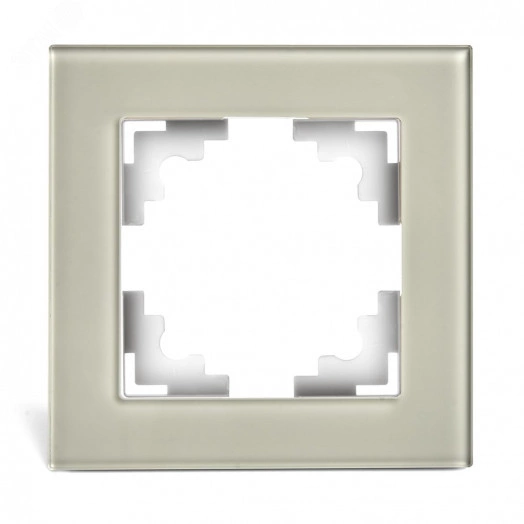 Рамка одноместная, Катрин, стекло, дымчатый Stekker