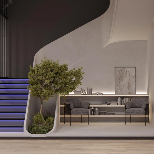 Лента RS-S120-8мм 24V Blue (9.6 W/m, IP20, 3014, 5м) (боковое свечение)