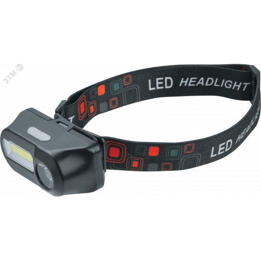 Фонарь светодиодный NPT-H32-ACCU налобный 1COB LED 5Вт+1CREE LED 3Вт li-ion 1,2Ач