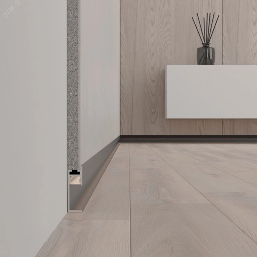 Профиль PLINTUS-H35-F-2000 BLACK (Алюминий)