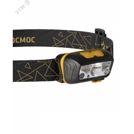 Фонарь налобный аккум сенсорн/2ВтXPE+2ВтSMD+красн/Li-po102540 1200mAh/ABSпл/USBшн