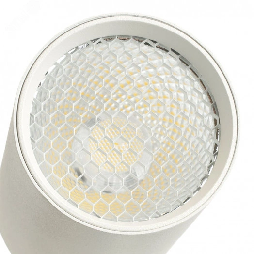 Светильник светодиодный трековый на шинопровод ДПО-10w 4000К 800Лм белый с антибликовой решеткой