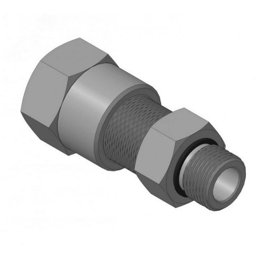 Ввод кабельный с резьбой G1/2 мм для прокладки кабеля в металлорукаве РЗ-ЦП-15, с уплотнением кабеля и проходным диаметром кабеля d=6-10 мм