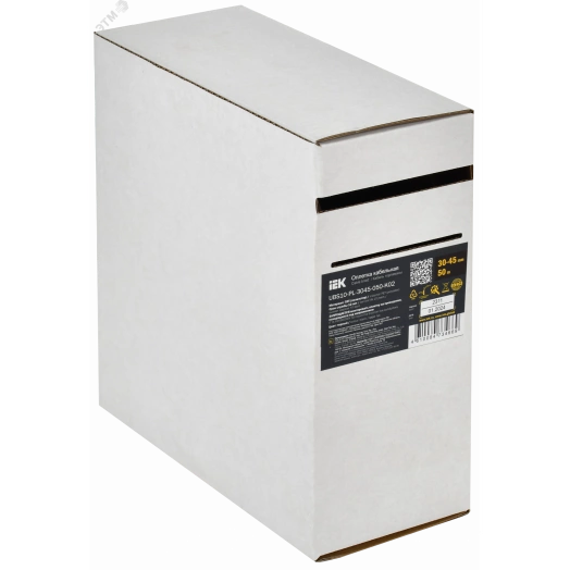 Оплетка кабельная 30-45мм полиэстер 50м черная IEK