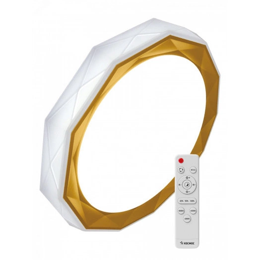 Светильник светодиодный ДБО-75 настенно-потолочный управляемый SIESTA  230В 3000-6500K 6000Лм 525x88мм