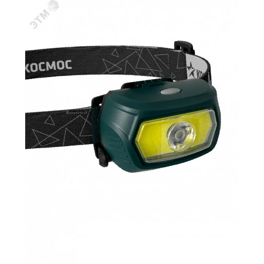 Фонарь налобный аккум/3Вт+5ВтCOB/кол. линза/съемн Li-ion18650 1200mAh/USBшн typeC