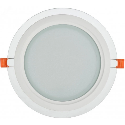 Светильник светодиодный встраиваемый ДВО 1622 со стеклом круг 18Вт 4000К IP20