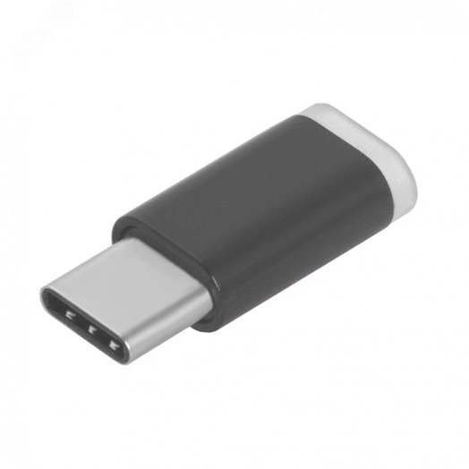 Переходник USB Type C М на Micro USB 2.0 F, черный