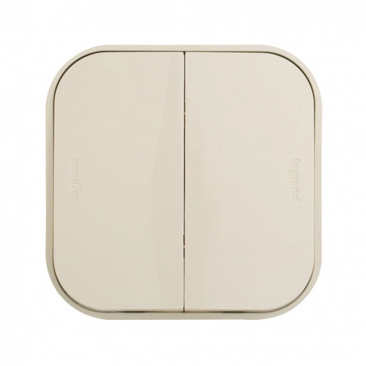 Переключатель 2 направления 2 клавиши слоновая кость