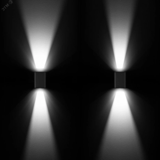 Светильник LGD-WALL-VARIO-S104x129-2x6W Day4000 (GR, 1-80 deg) (Arlight, IP54 Металл, 3 года)