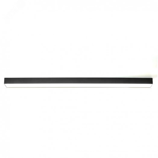 Светильник светодиодный ДПО-72вт 6500К 8640Лм линейный рассеиватель матовый в алюминиевом корпусе черный