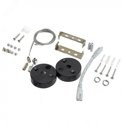 Светильник светодиодный ДПО-72вт 6500К 8640Лм линейный рассеиватель матовый в алюминиевом корпусе черный