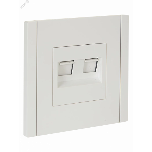 FORTE&PIANO Розетка компьютерная двойная RJ45 кат.6 FP234 белый IEK