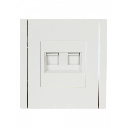 FORTE&PIANO Розетка компьютерная двойная RJ45 кат.6 FP234 белый IEK