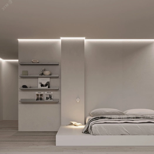 Профиль STRETCH-SHADOW-CEIL-2000 BLACK (A2-CONTOUR-PRO) (Алюминий)