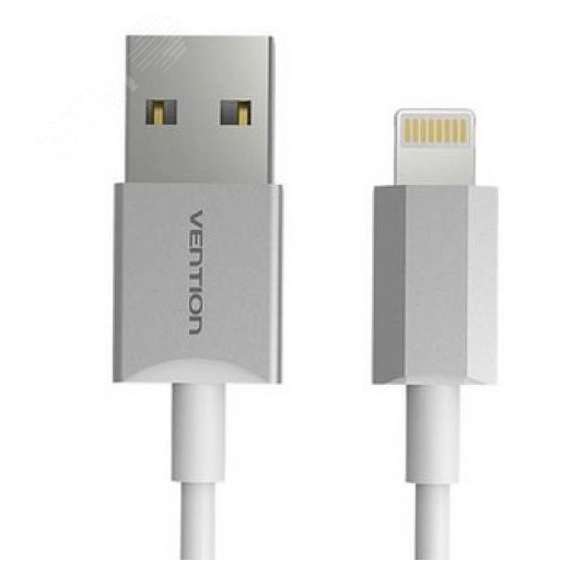 Кабель USB 2.0 AM на Lightning 8M для iPad и iPhone, серебристый