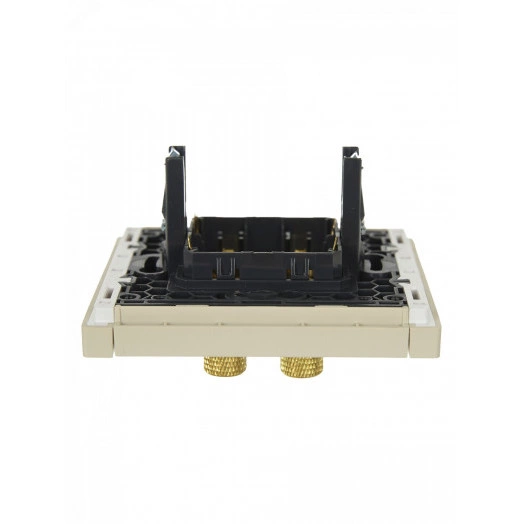FORTE&PIANO Аудиорозетка 4-местная FP439 ваниль IEK