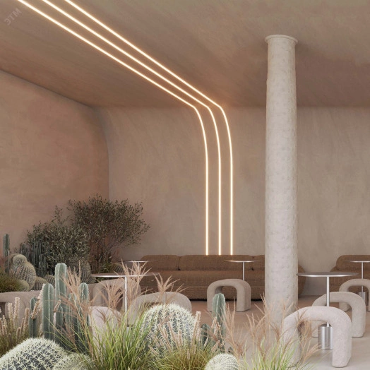 Профиль FANTOM-BENT-W12-TOP-EDGE-2000 ANOD (Алюминий)