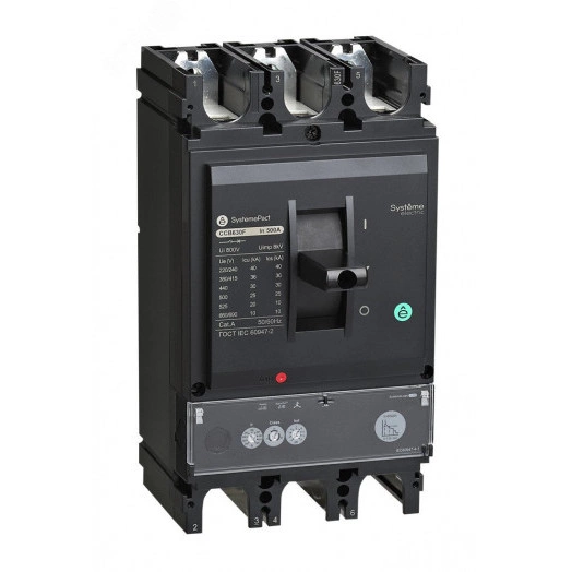 Выключатель автоматический в литом корпусе SYSTEMEPACT CCB630 150KA S1.3M 3P3D 500A рычаг