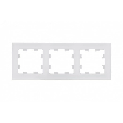 ATLASDESIGN NATURE 3-постовая РАМКА, НАТУРАЛЬНОЕ СТЕКЛО, БЕЛЫЙ