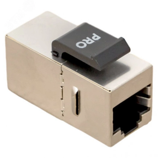 Адаптер проходной TERACOM PRO Cat.6 экран. RJ45-RJ45 тип Keystone