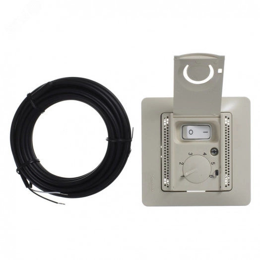 GLOSSA Термостат электронный теплого пола с датчиком в сборе 10A бежевый