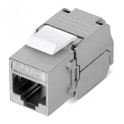 Модуль Keystone Jack RJ-45(8P8C) FTP экранированный CAT 5e тип 180град самозажимной