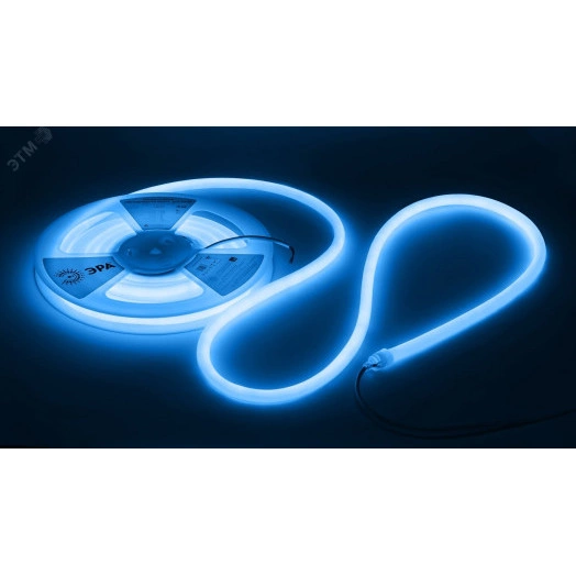 Лента светодиодная термостойкая для бани LS2835-9,6-120-24-B-IP68-3 year-5m (синий) ЭРА