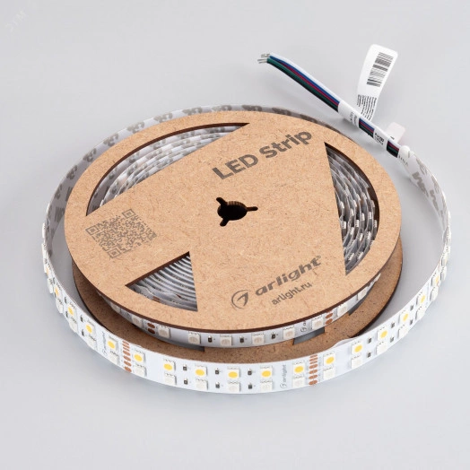 Лента RT-B144-19mm 24V RGBW-Warm (32 W/m, IP20, 5m) (Arlight, Открытый)