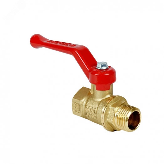 Кран шаровой N/P 3/4 ВР/НР рычаг, латунный 11Б27фт1М