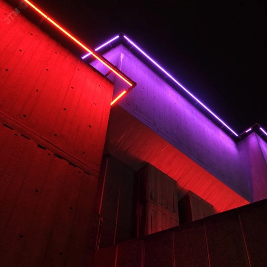 Лента светодиодная LEDх144/м 1м 12w/m 220в IP67 красный неоновая