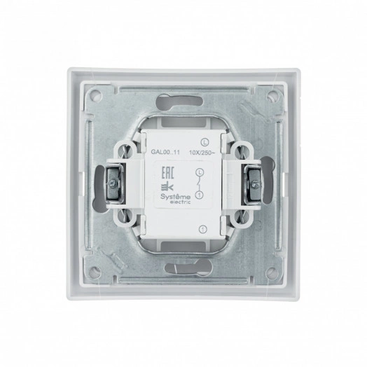 ARTGALLERY 1-клавишный выключатель, сх.1, 10АХ, белый