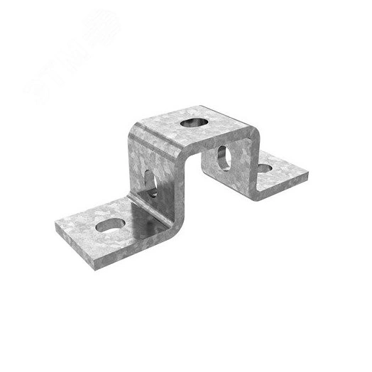 Прямоугольная скоба для СТРАТ-профиля 41х41 мм, толщ. 6,0 мм, гальван. цинк