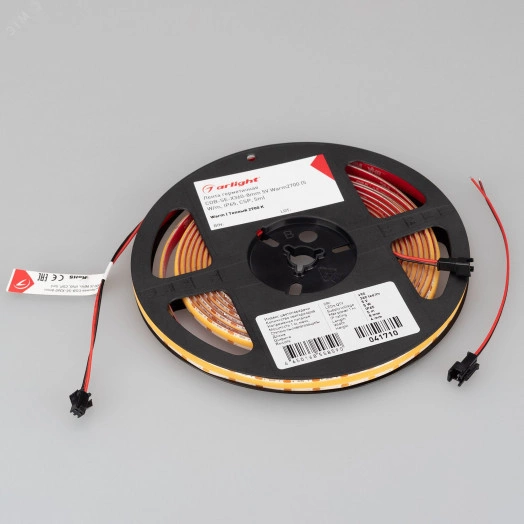 Лента герметичная COB-SE-X360-8мм 5V Warm2700 (5 W/m, IP65, CSP, 5м) (-)