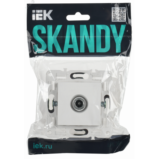 SKANDY Розетка TV оконечная SK-A12W арктический белый IEK