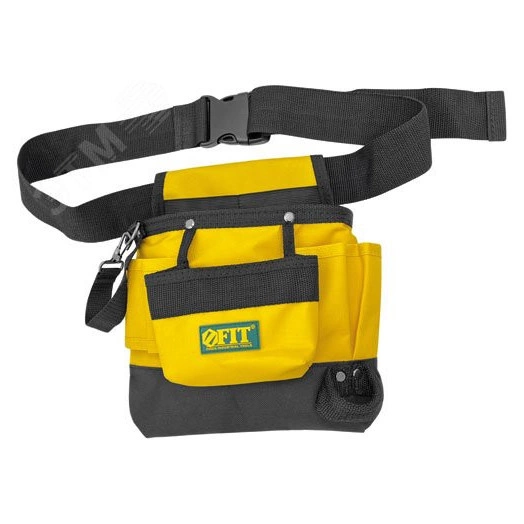 Пояс для инструмента одинарный, полиэстер, 9 отделений, 1 петля для инструмента