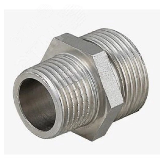 Ниппель НН 1'1/4х1/2' переходной, никелированный, уп