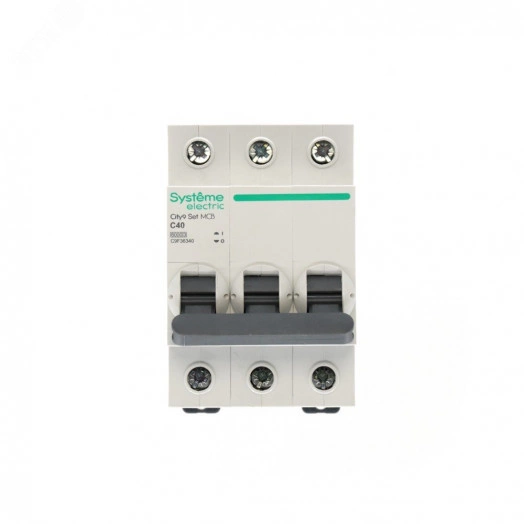 Выключатель автоматический трехполюсный (АВ) С 40А 3P 6kA 400В City9 Set