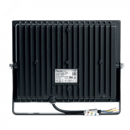 Прожектор светодиодный ДО-100w 6400К 10000Лм IP65 черный Feron.PRO