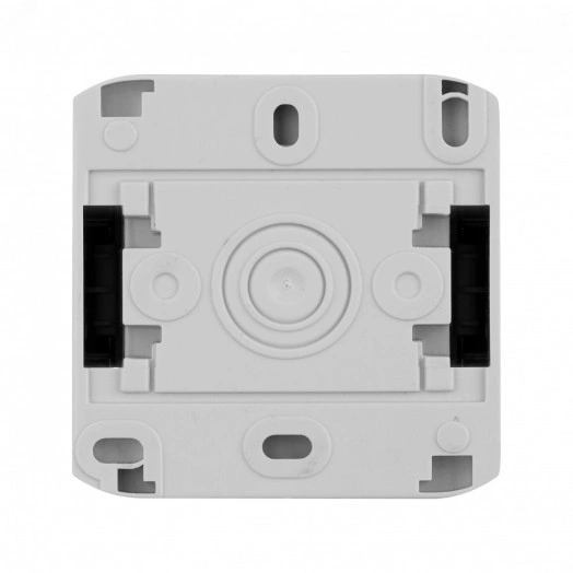 Quteo Выключатель двухклавишный наружный IP44 серый 10А