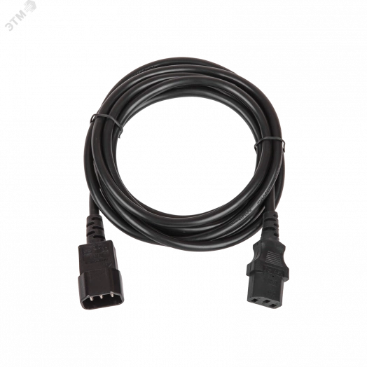 Кабель питания C14 - C13 3x0.75мм2 1.8 м 250В 6A черный