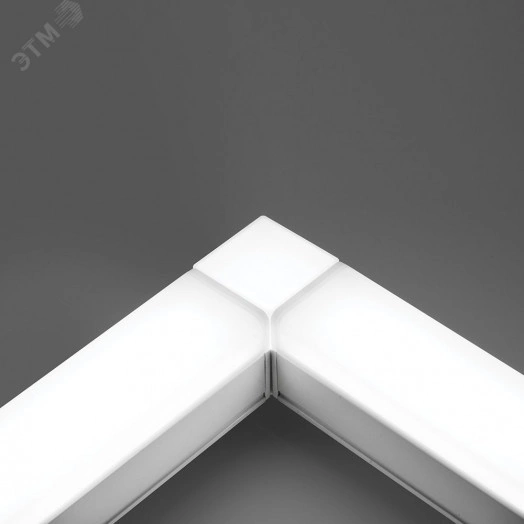 Светильник светодиодный ДПО-12вт 4000К 1200Лм линейный рассеиватель матовый в алюминиевом корпусе белый